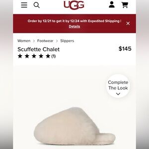 UGG Scuffette Chalet Women's Slippers - Cozy Cream,  sheepskin lining